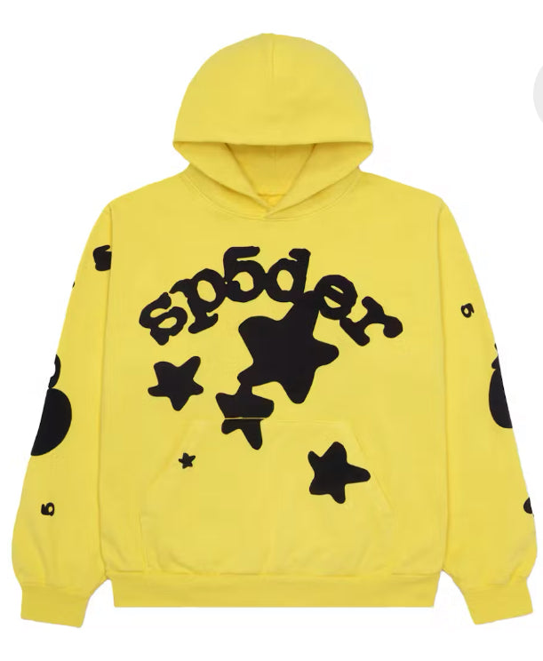 Sp5der hoodie beluga Gold