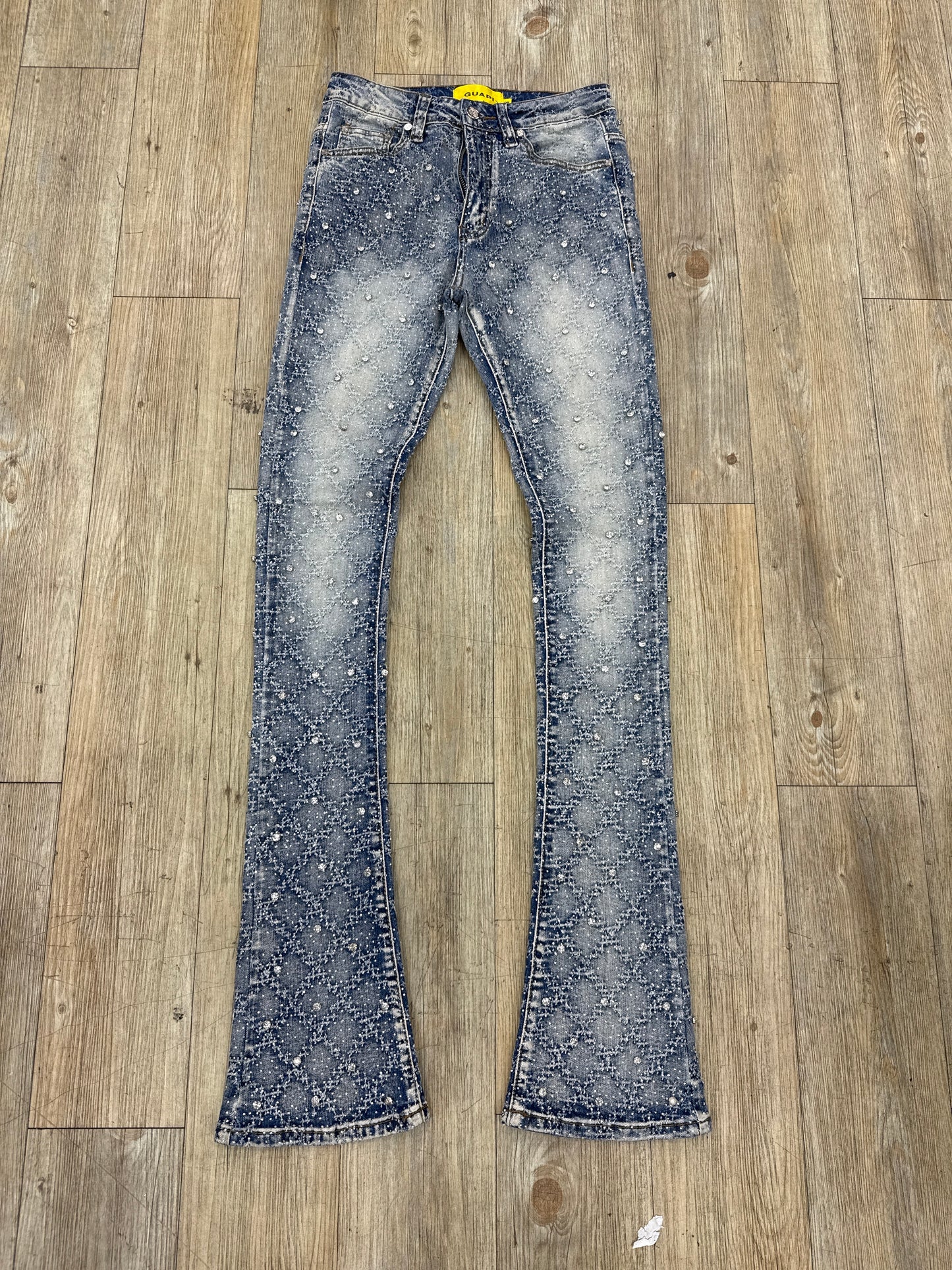 Guapi Rhinestone Blue Jeans PRE-OWNED