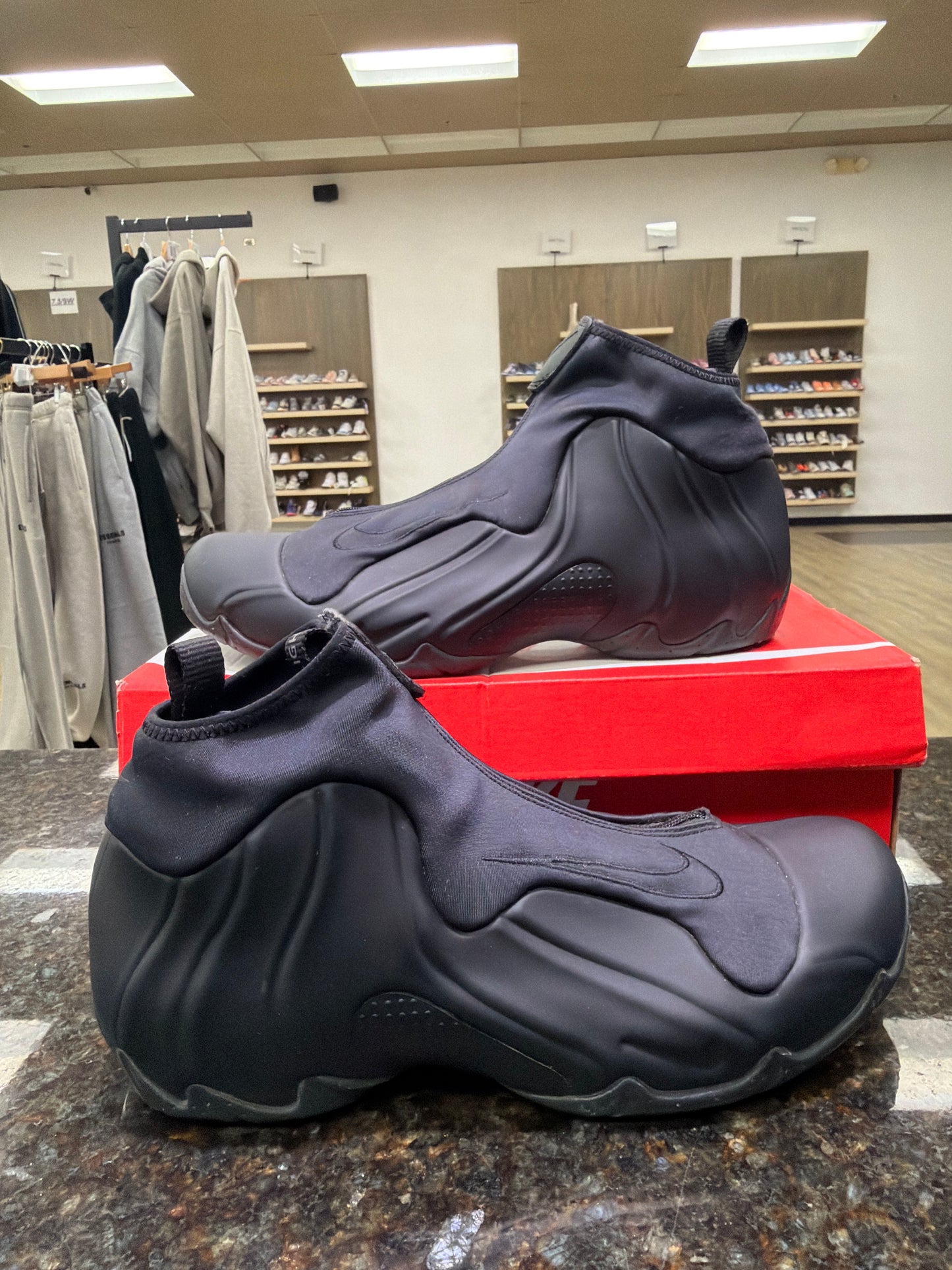 Nike Flightposite All Black Used With Box