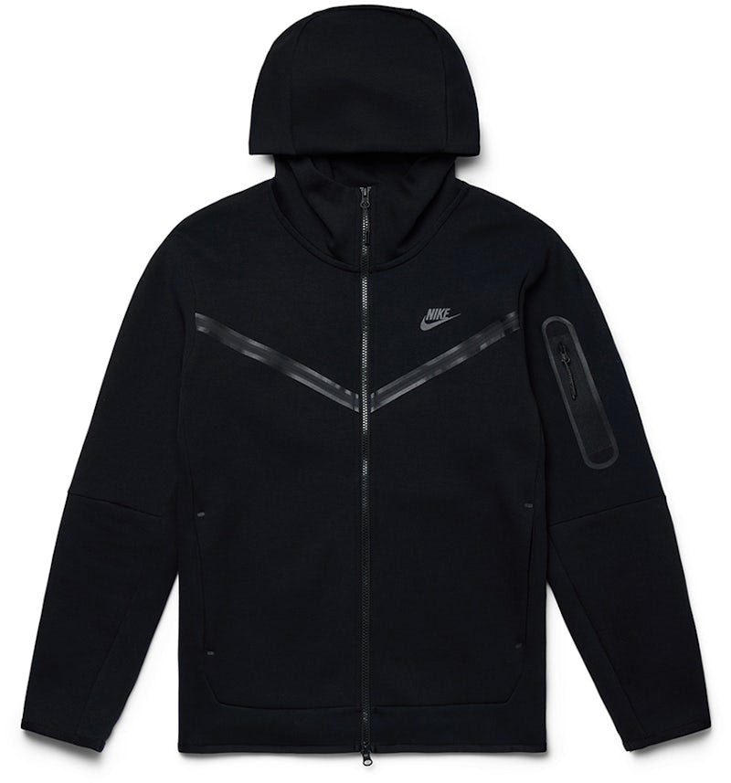 Black Nike Tech Fleece Full-Zip Hoodie