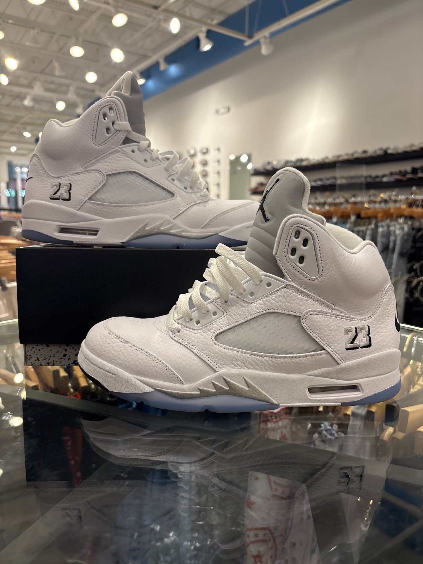 Jordan 5 White metallic USED W BOX