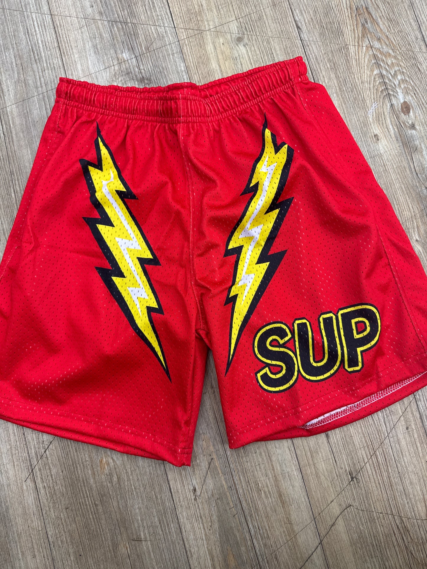Sup Bolt Red Yellow Shorts