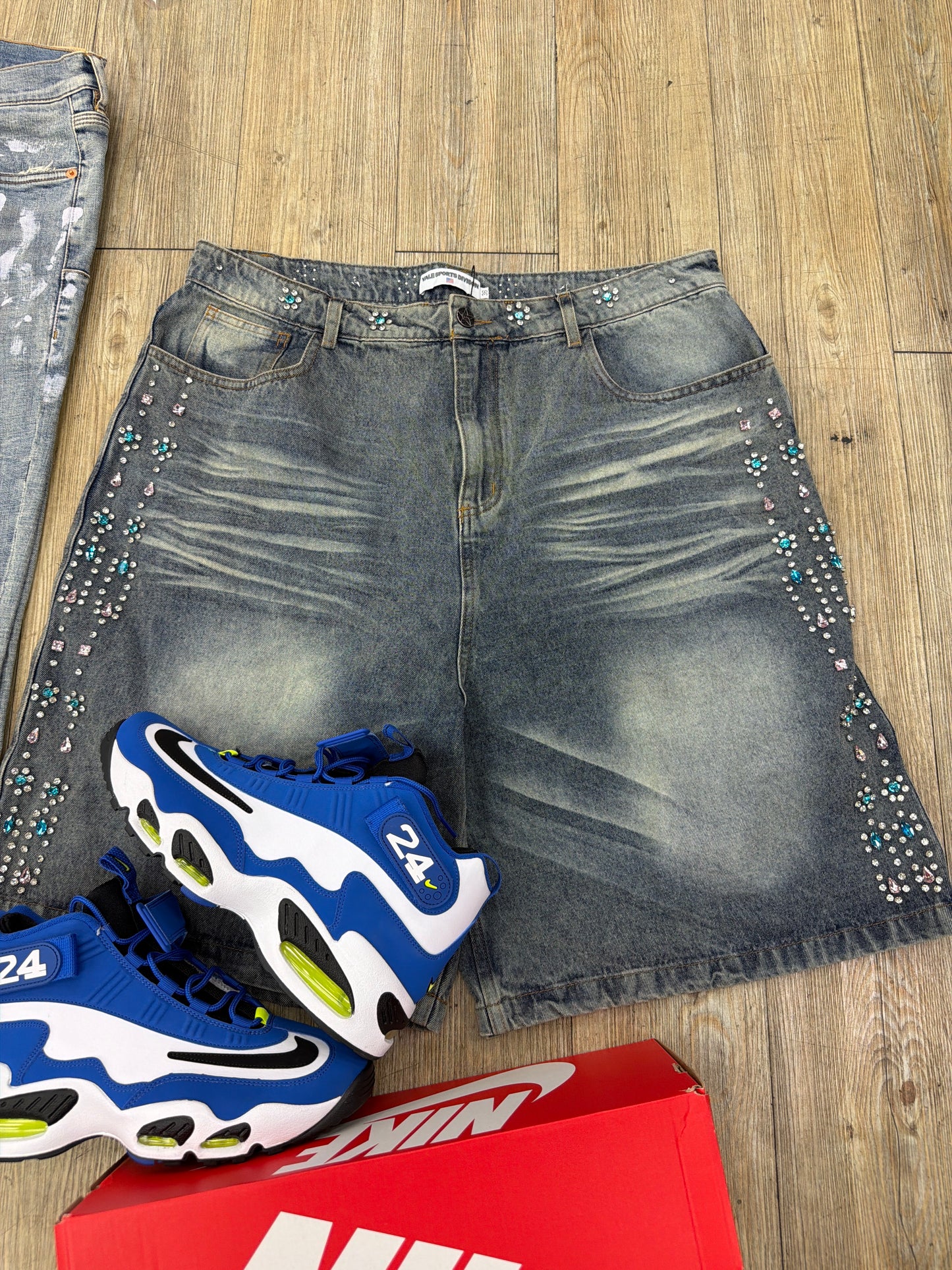 Vale Forever Blue Jorts Pre-Owned