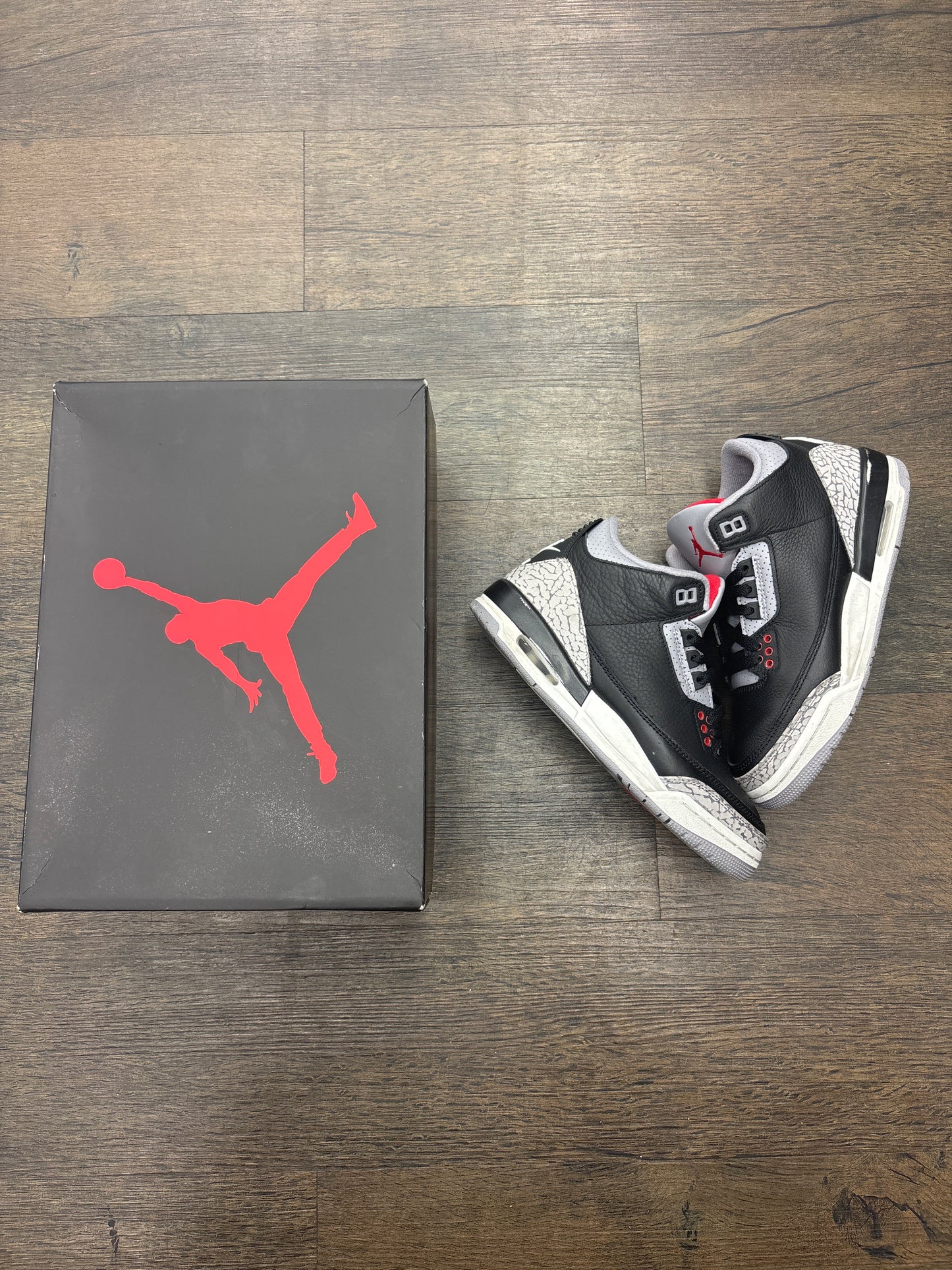 Jordan 3 ‘Black Cement’ PRE-OWNED WITH BOX