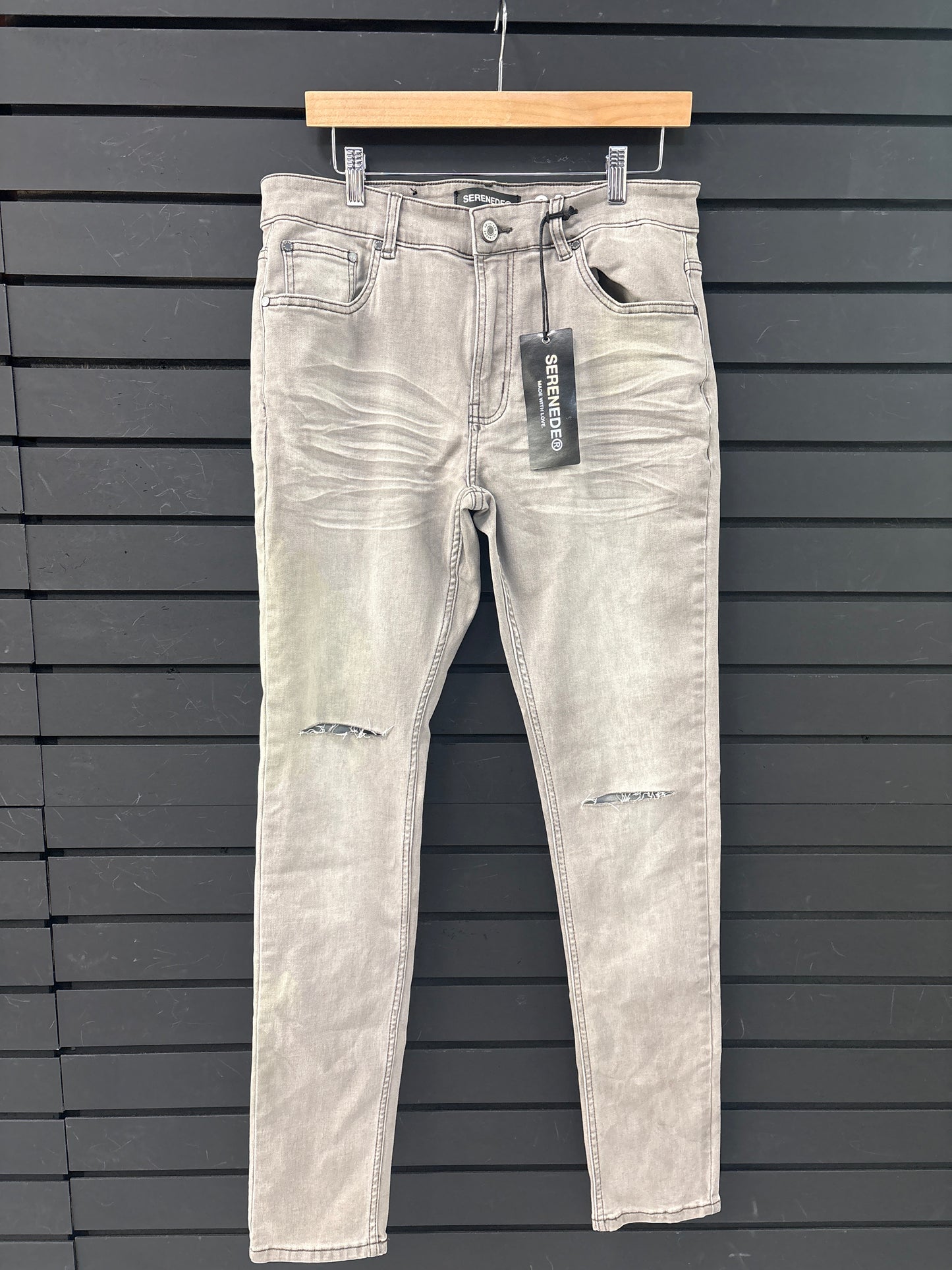 Serenede Grey Ripped Jeans USED