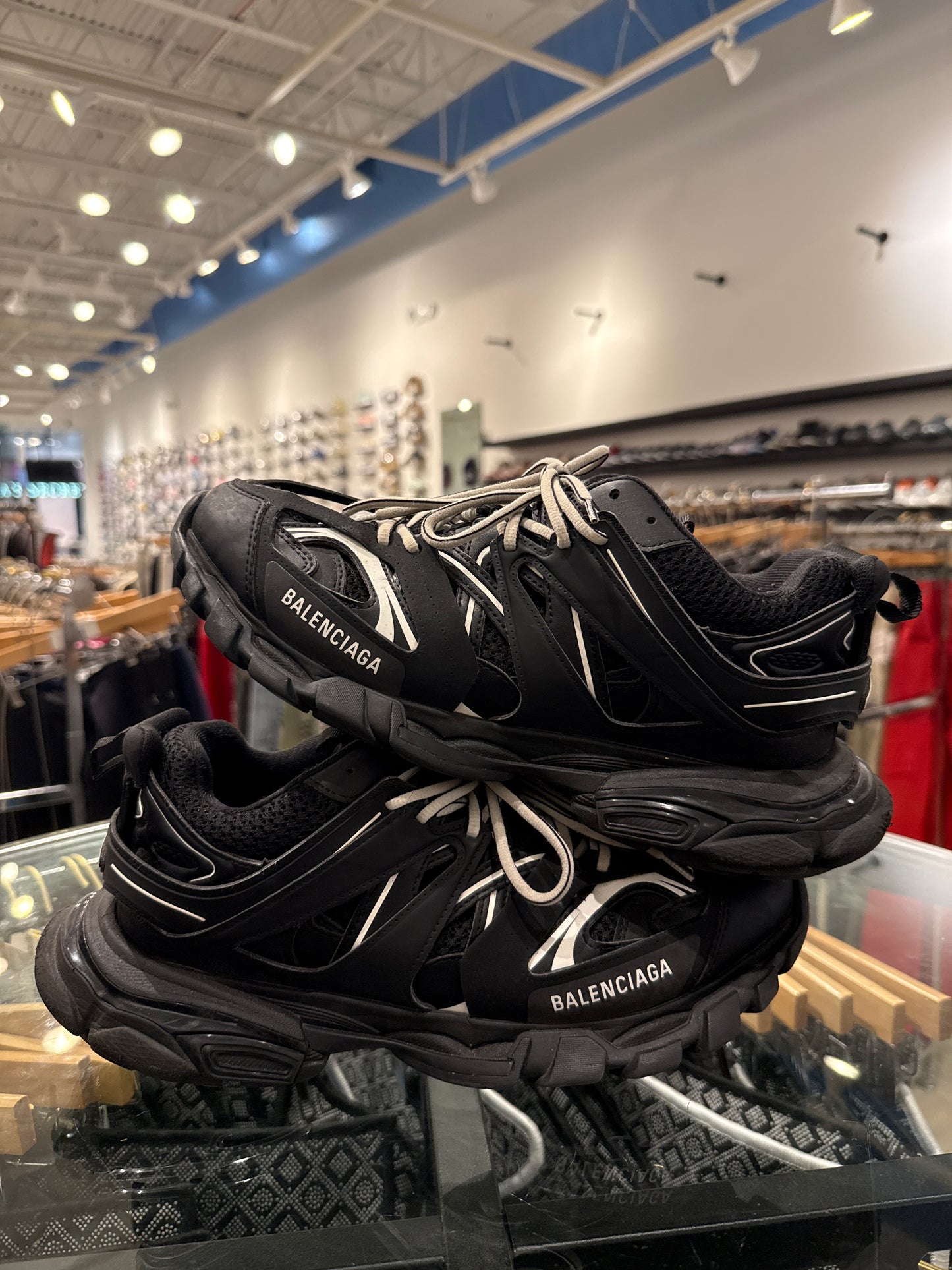 Balenciaga Black/White Tracks USED NO BOX (K)