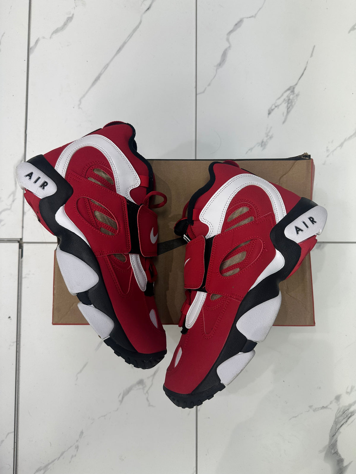 Nike Air Diamond Turf 2 Prime Red Used With Box