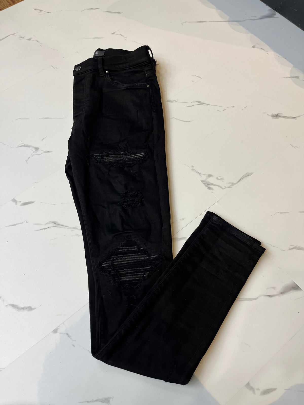 Amiri black patch Preowned Jeans