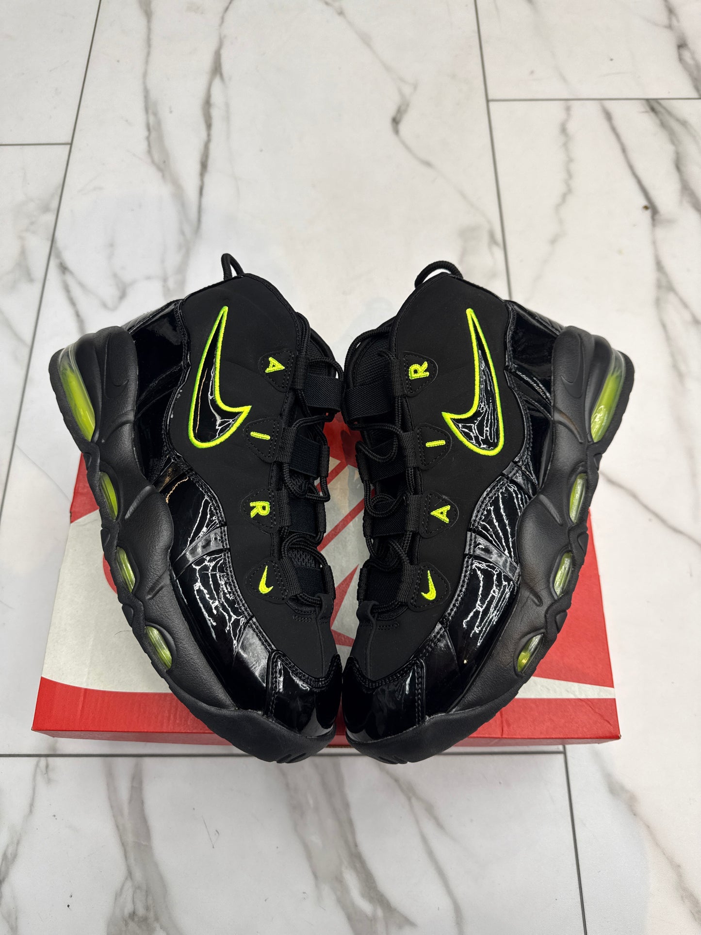 Nike Air Max Uptempo 95 Black Volt USED W BOX