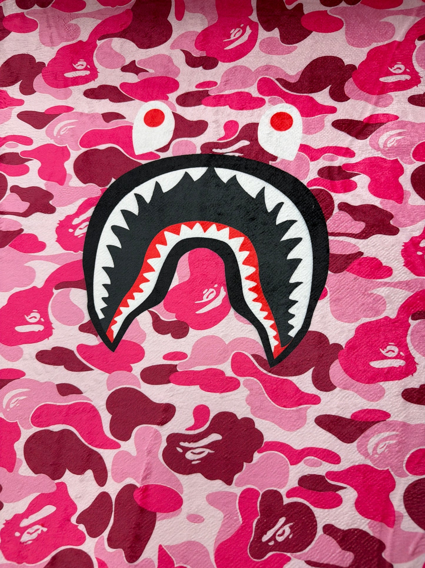 Bape Pink Camo Rug