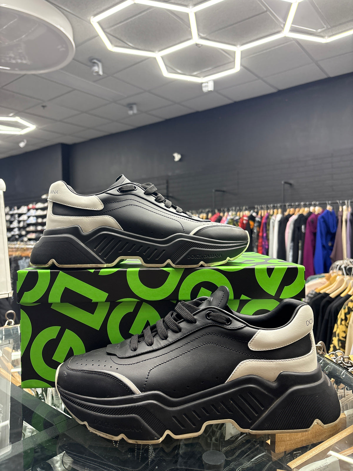 Dolce & Gabana Black/White Sneakers USED W BOX