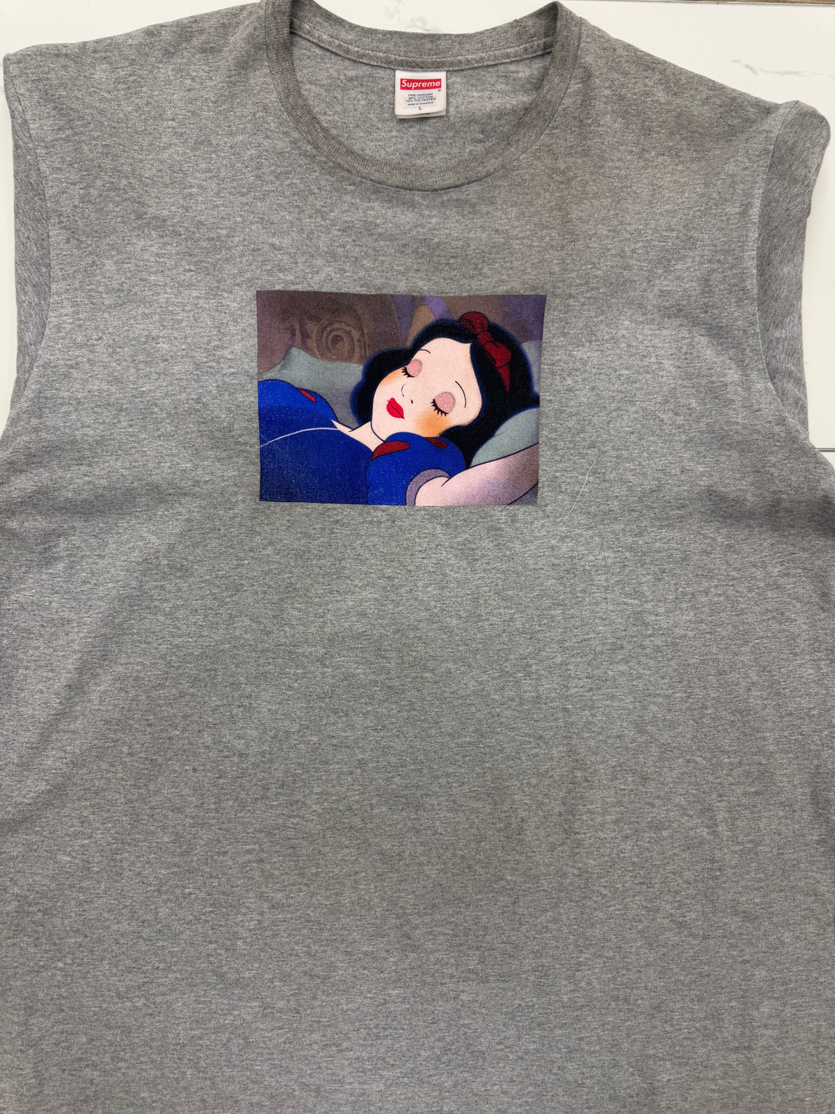 Supreme Sleeping Beauty Grey Tee Preowned