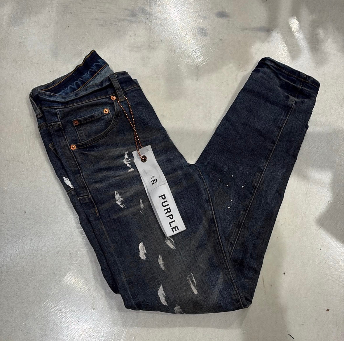 Pre-owned purple jeans
