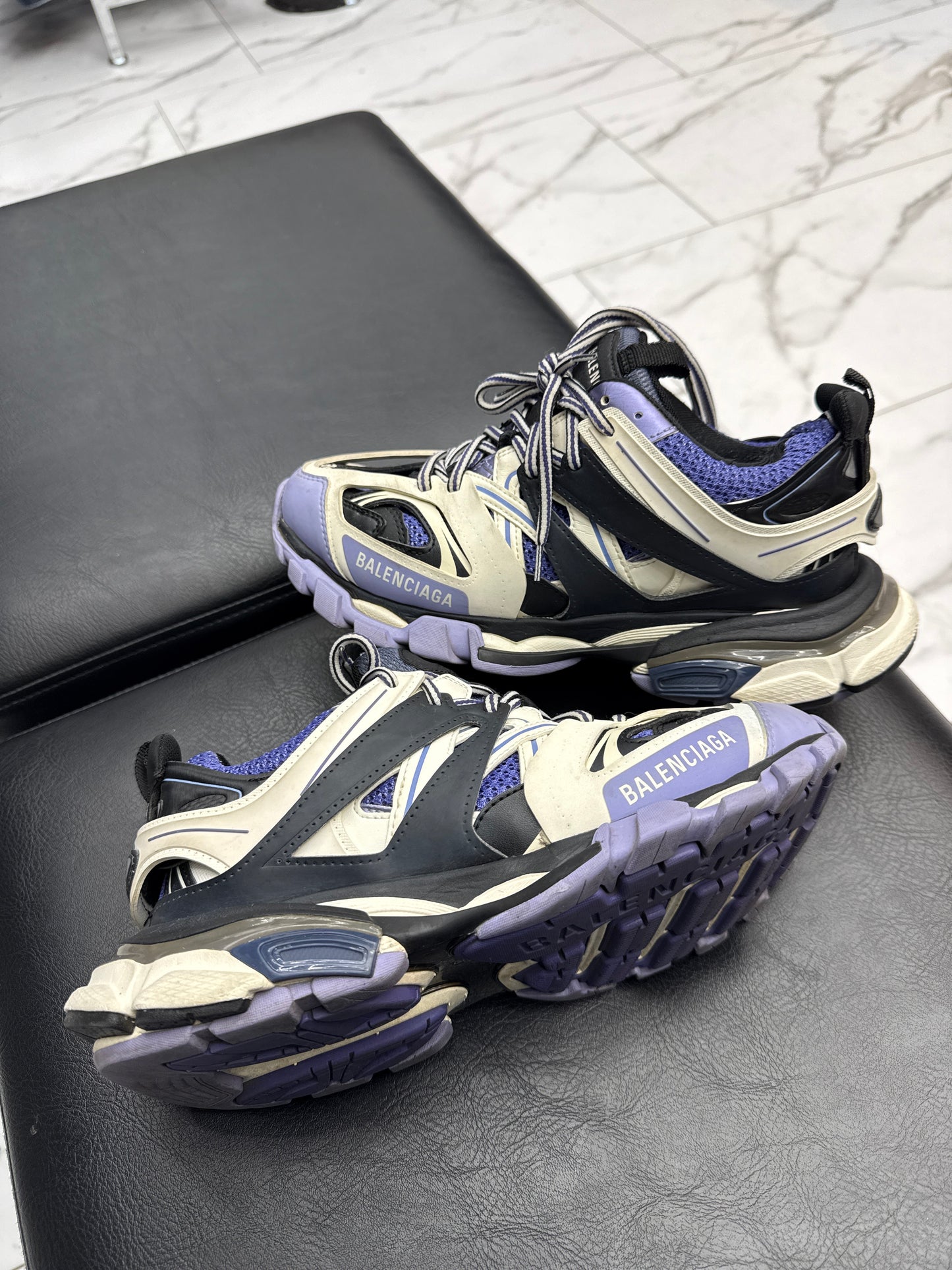 Balenciaga Track Purple Whote USED NO Box