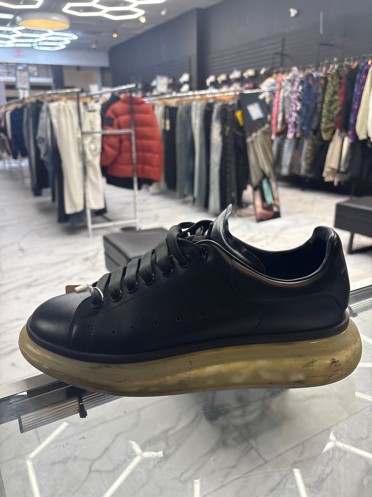 Alexander McQueen Black Leather USED No Box