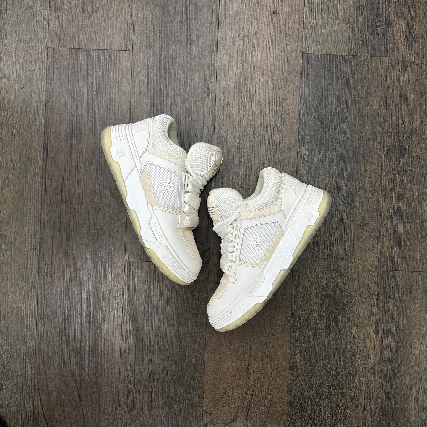 AMIRI MA-1 WHITE PRE-OWNED NO BOX W BAG