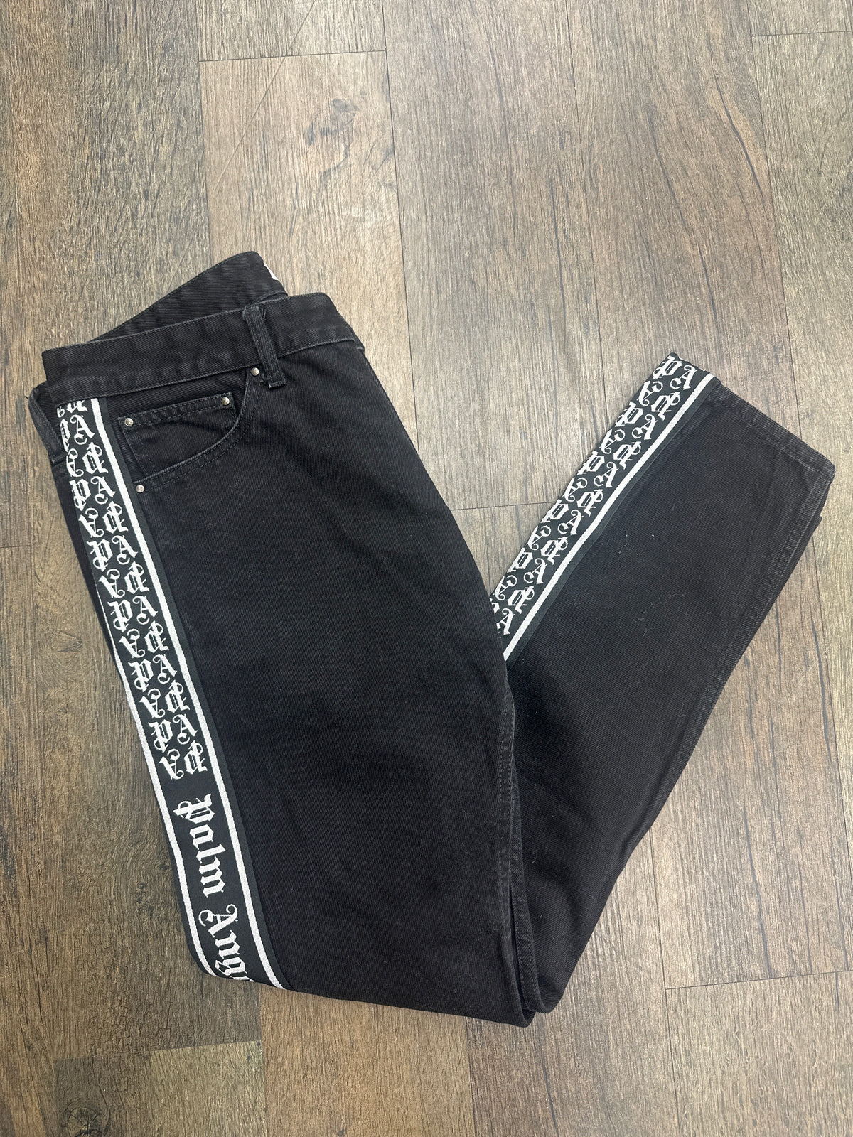 Palm Angel Black Design Jean
