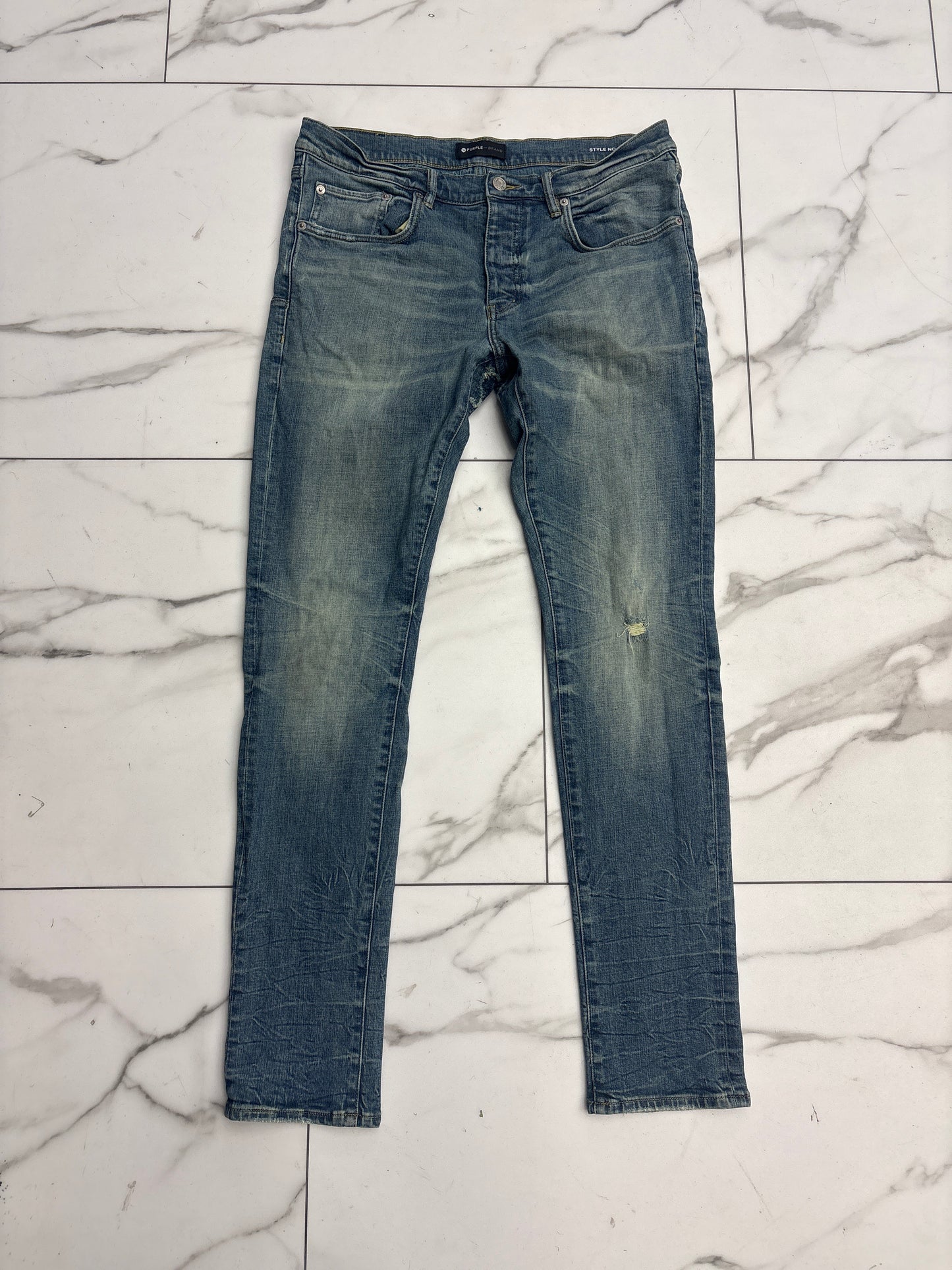 Purple Brand Blue Faded Jeans USED