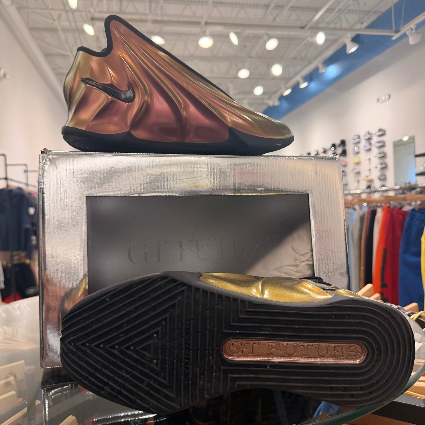 Nike GT Future Metallic Red Bronze Used With Box