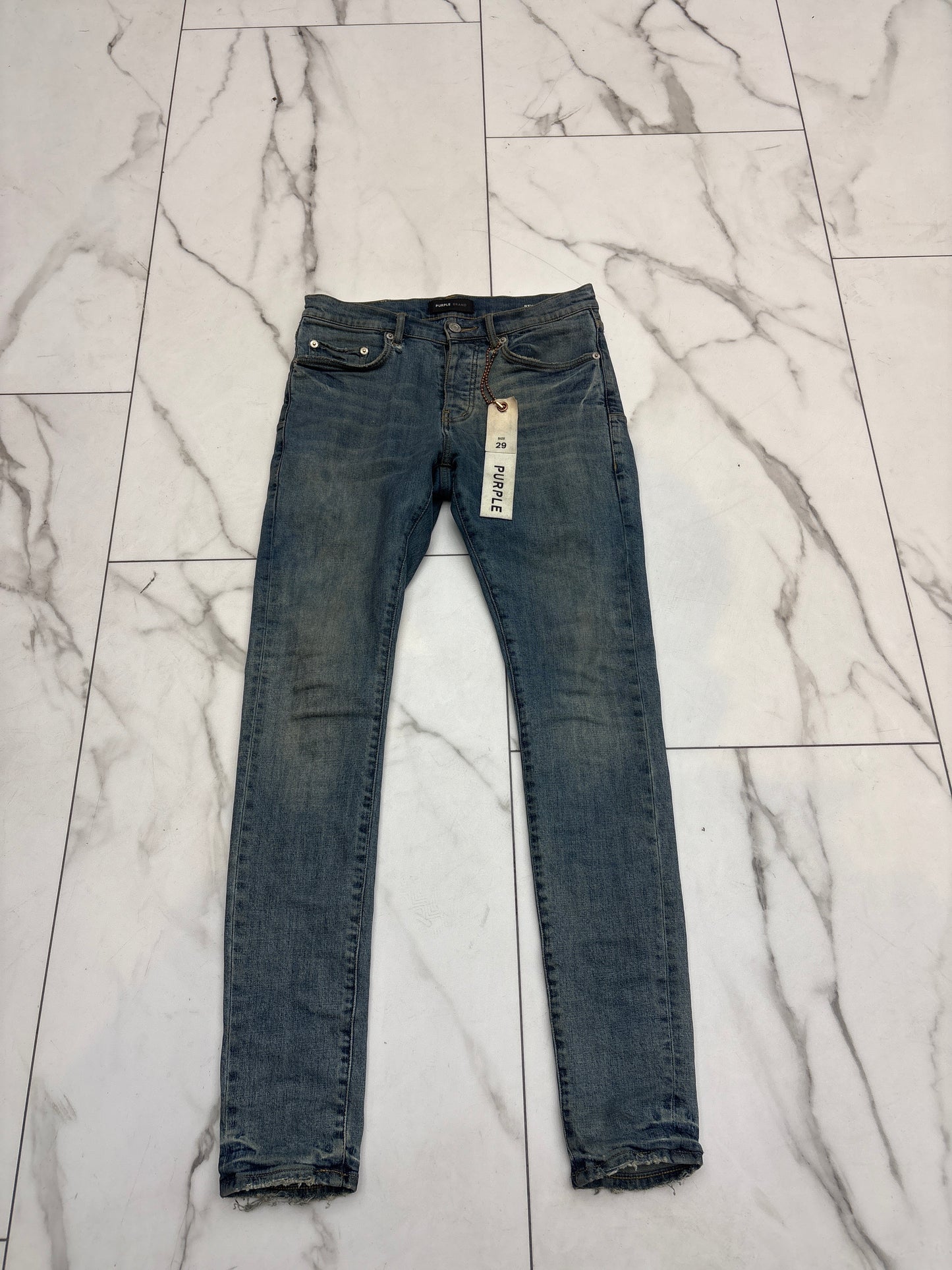 Purple Washed Blue Denim Jeans PRE-OWNED