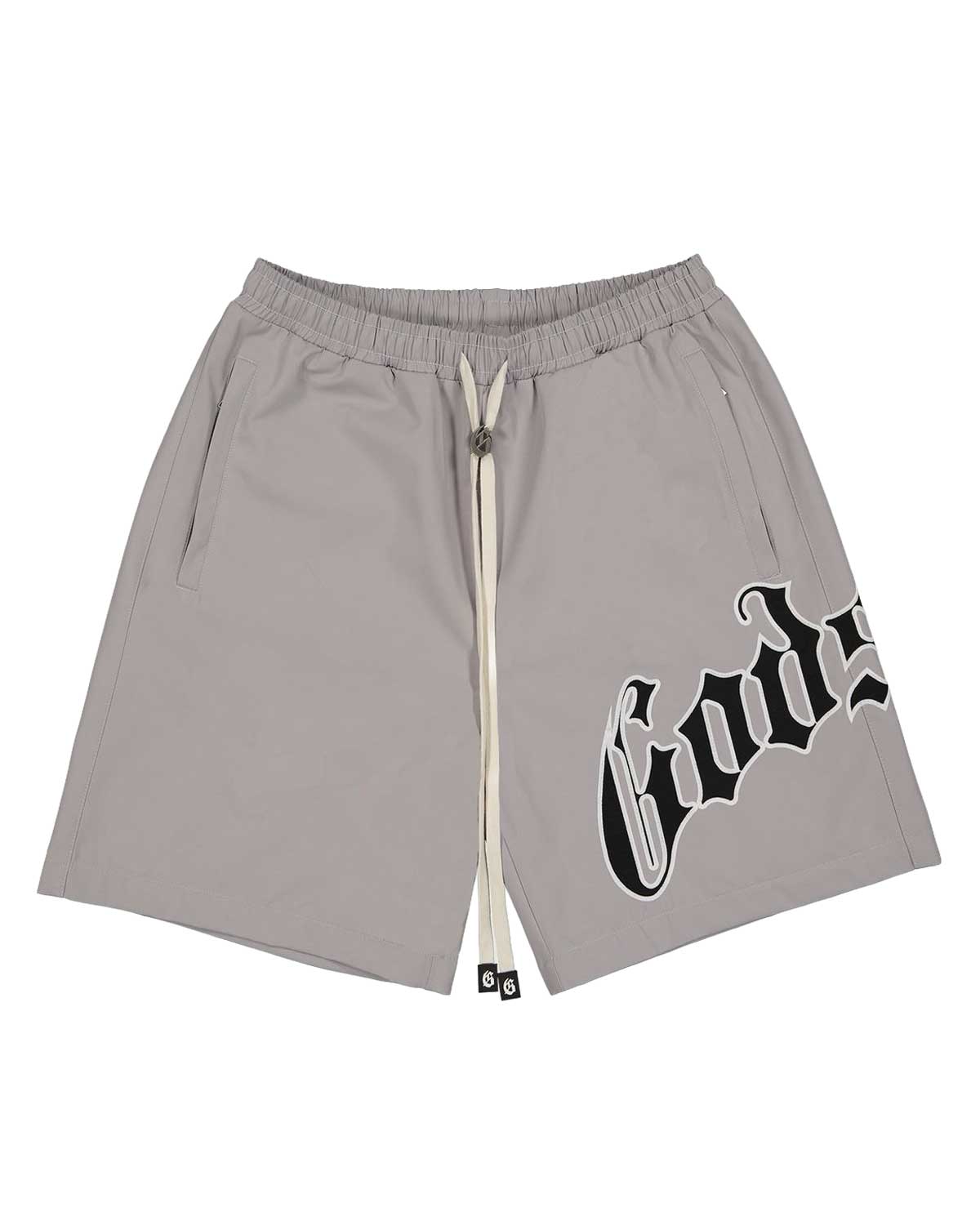 GODSPEED OG LOGO NYLON SHORTS GREY