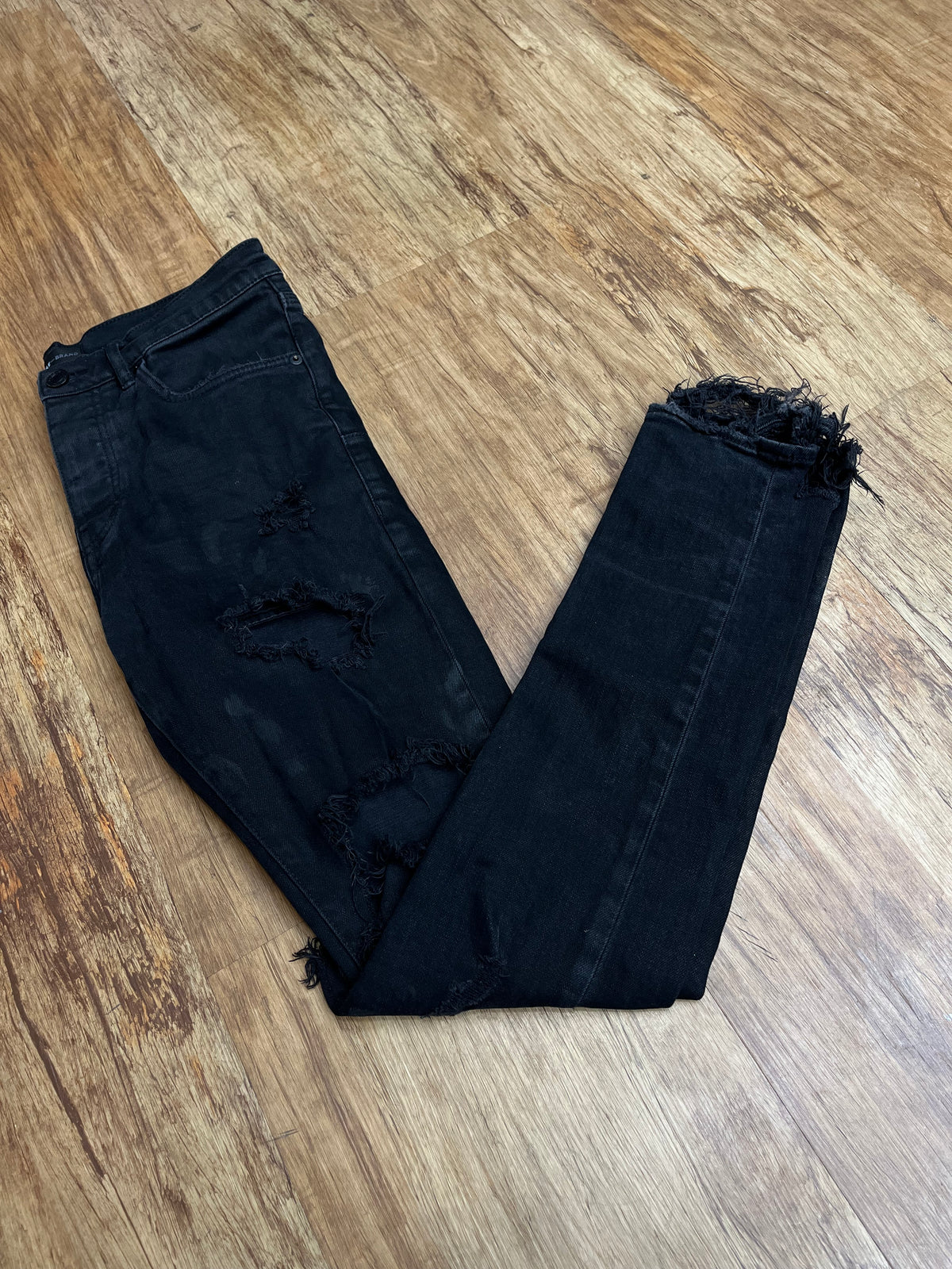 Pre-owned black purple jeans