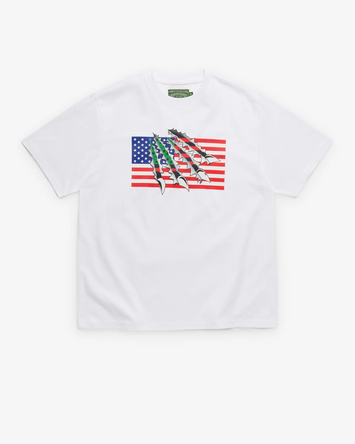 Denim Tears White USA With Claw Tee