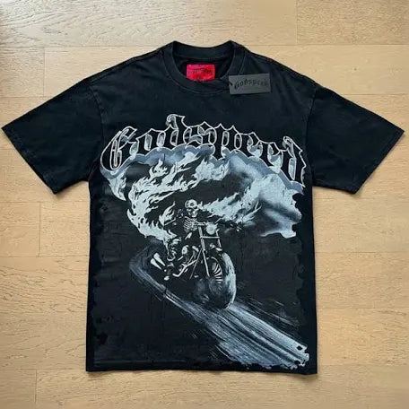 GodSpeed Black “HotWheel Rider” Tee