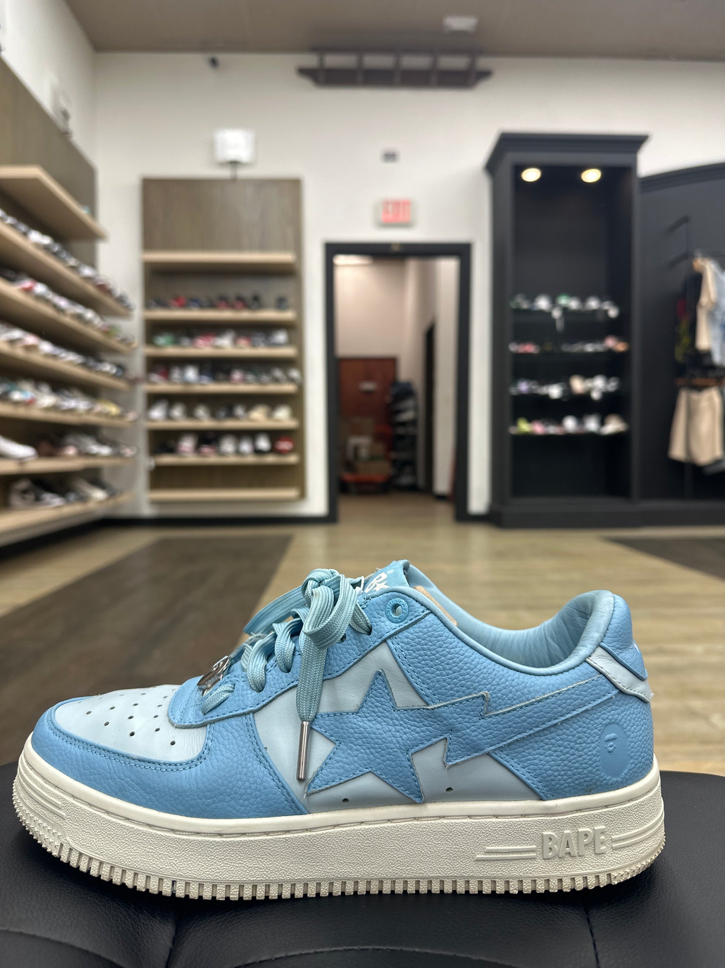 Bapestas Shoes Blue Used No Box