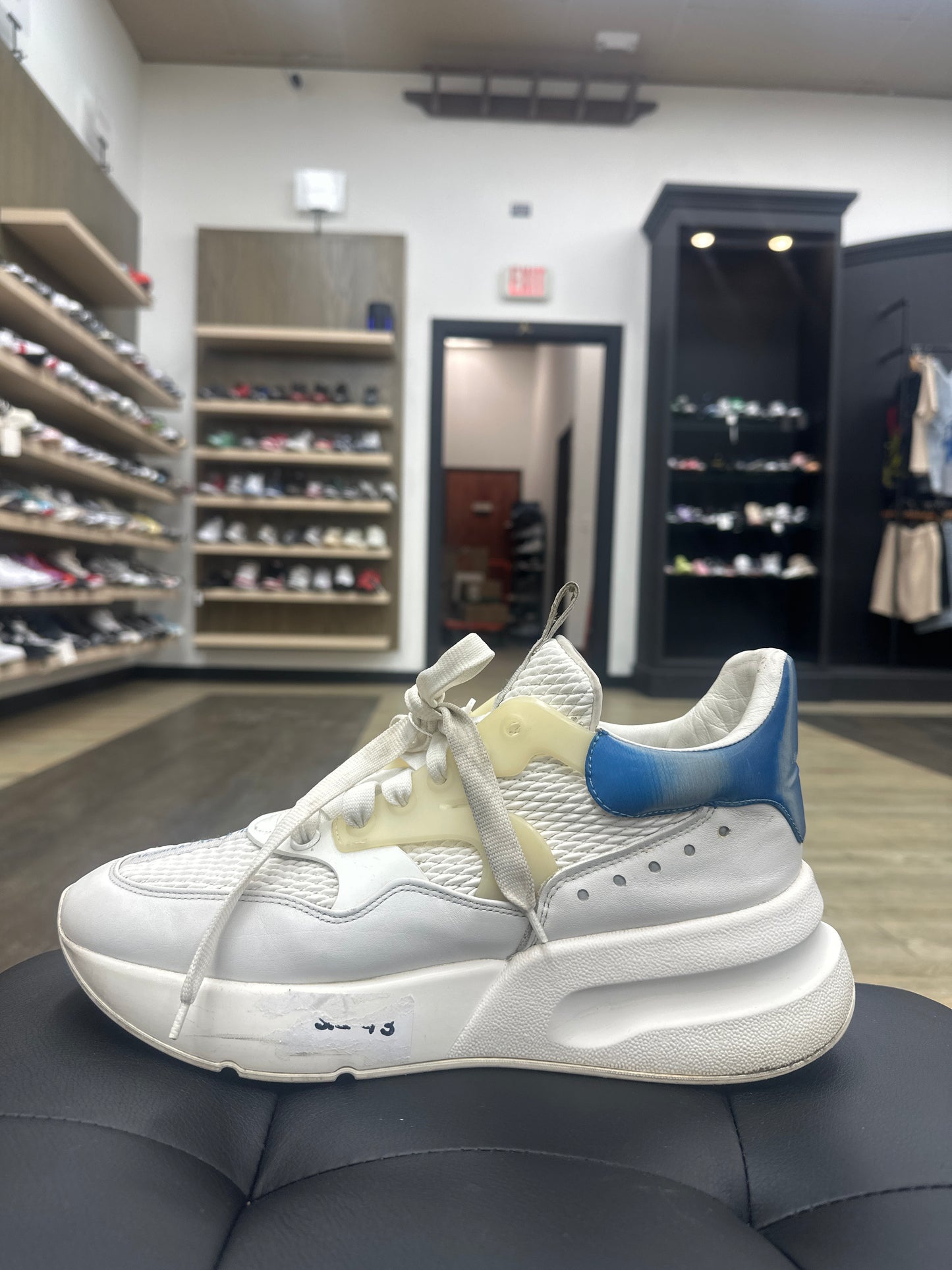 Alexander McQueen White Blue Used No Box