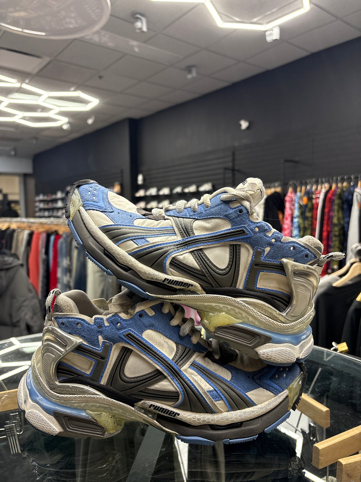Balenciaga Runner Blue/White/Grey USED NO BOX