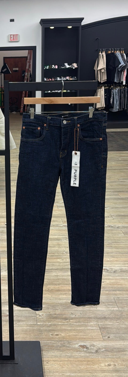 Preowned Denim Blue Purple Jeans w both tags