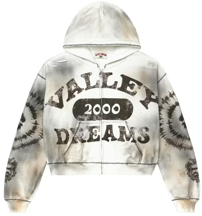 Valley Dreams Forever Spiral zip-up Hoodie
