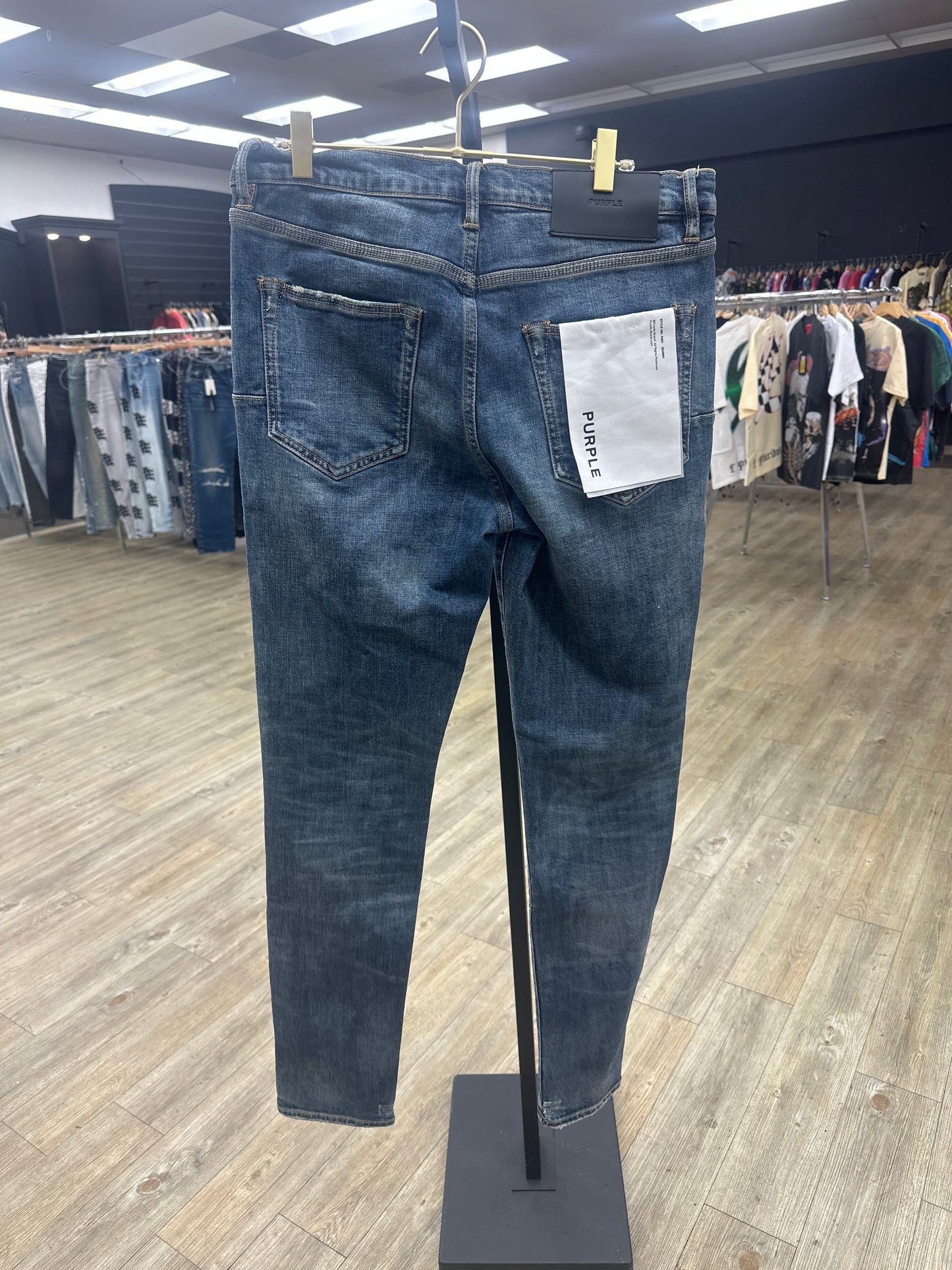 Purple Jean Dark Blue Denim Pre-owned with tags