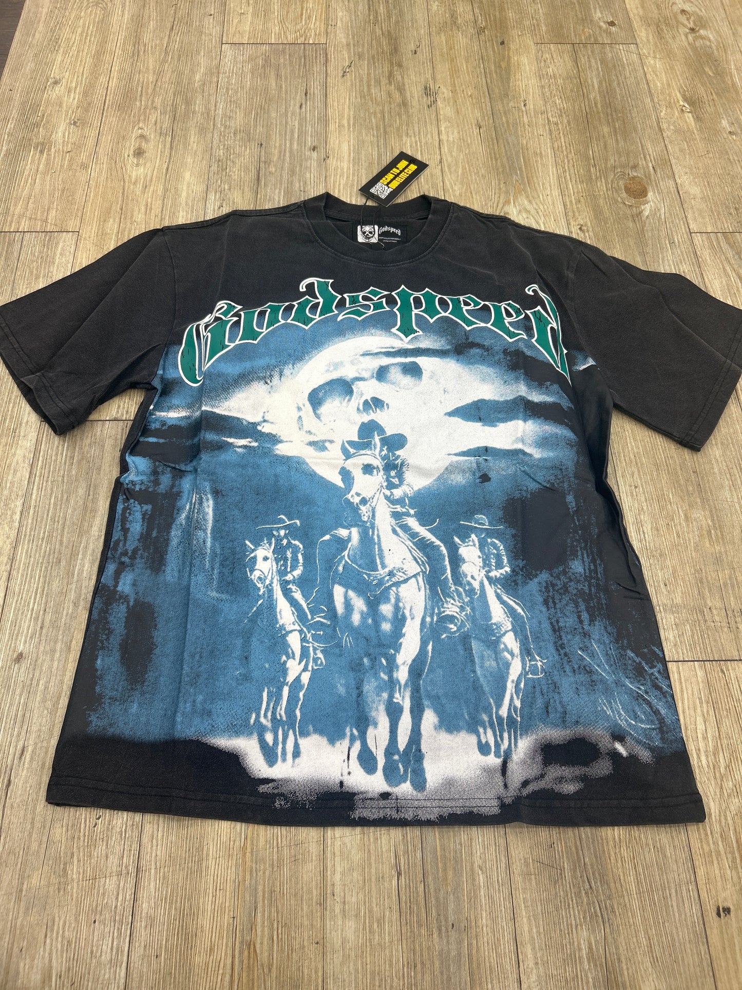 God Speed Black 3 Migo Horse Tee