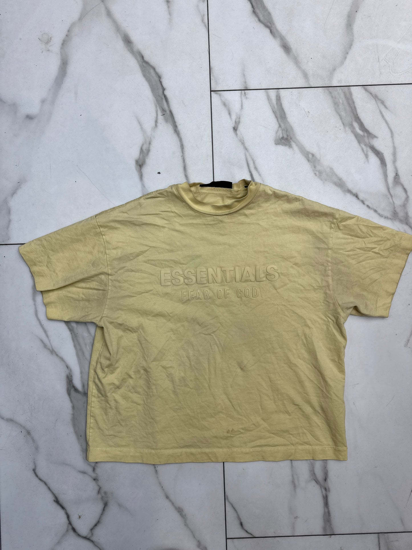Essentials ‘Yellow/Cream’ Tee PRE-OWNED