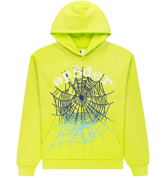 Sp5der Hoodie Acid Green