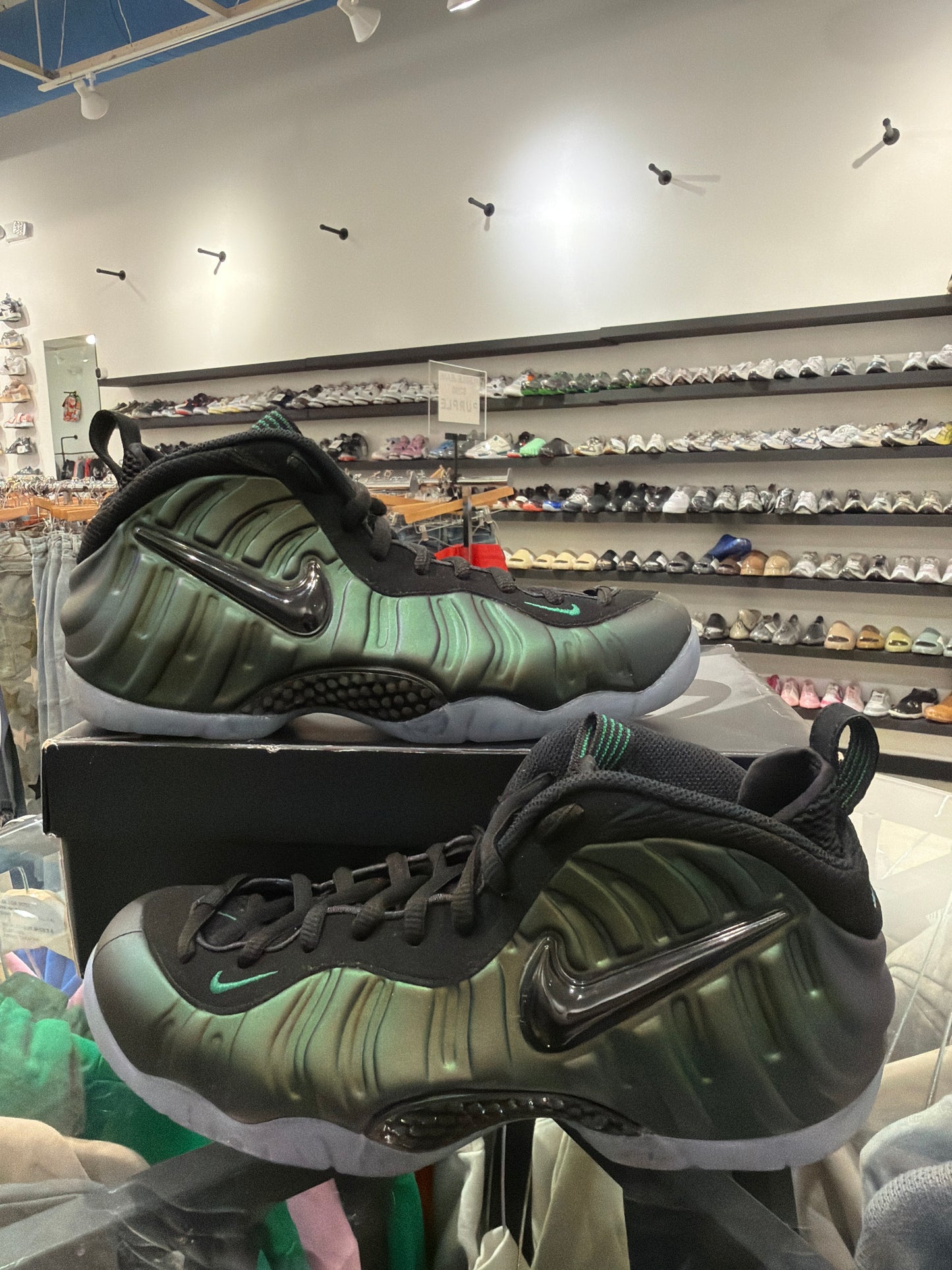 Nike Pine Green Foamposite USED W BOX