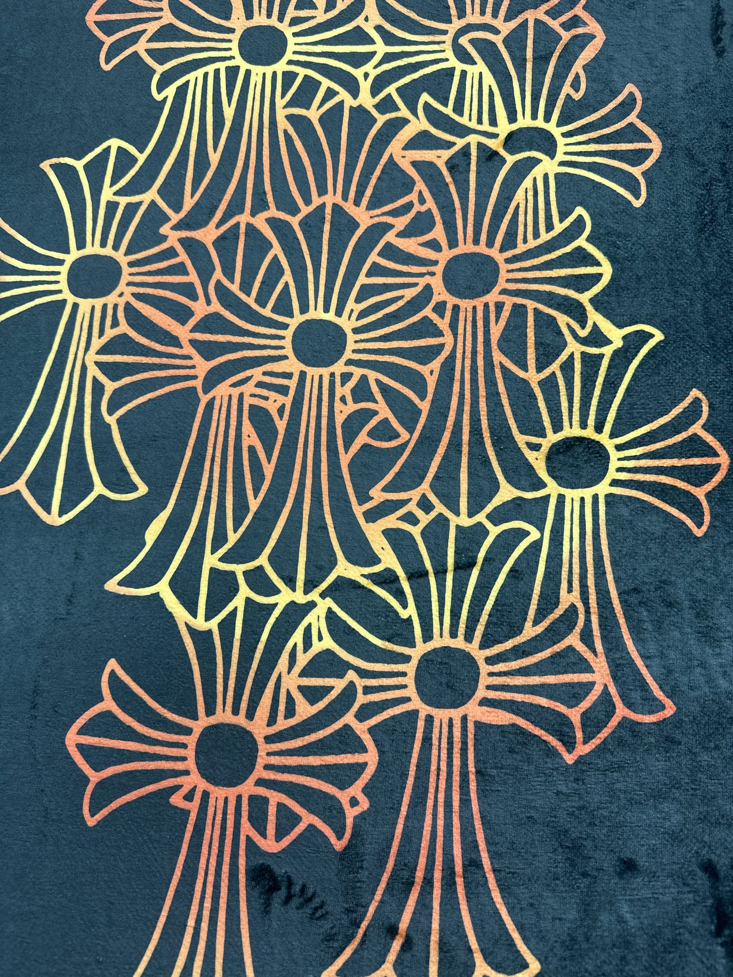 Chrome Heart Glow Cross Rug