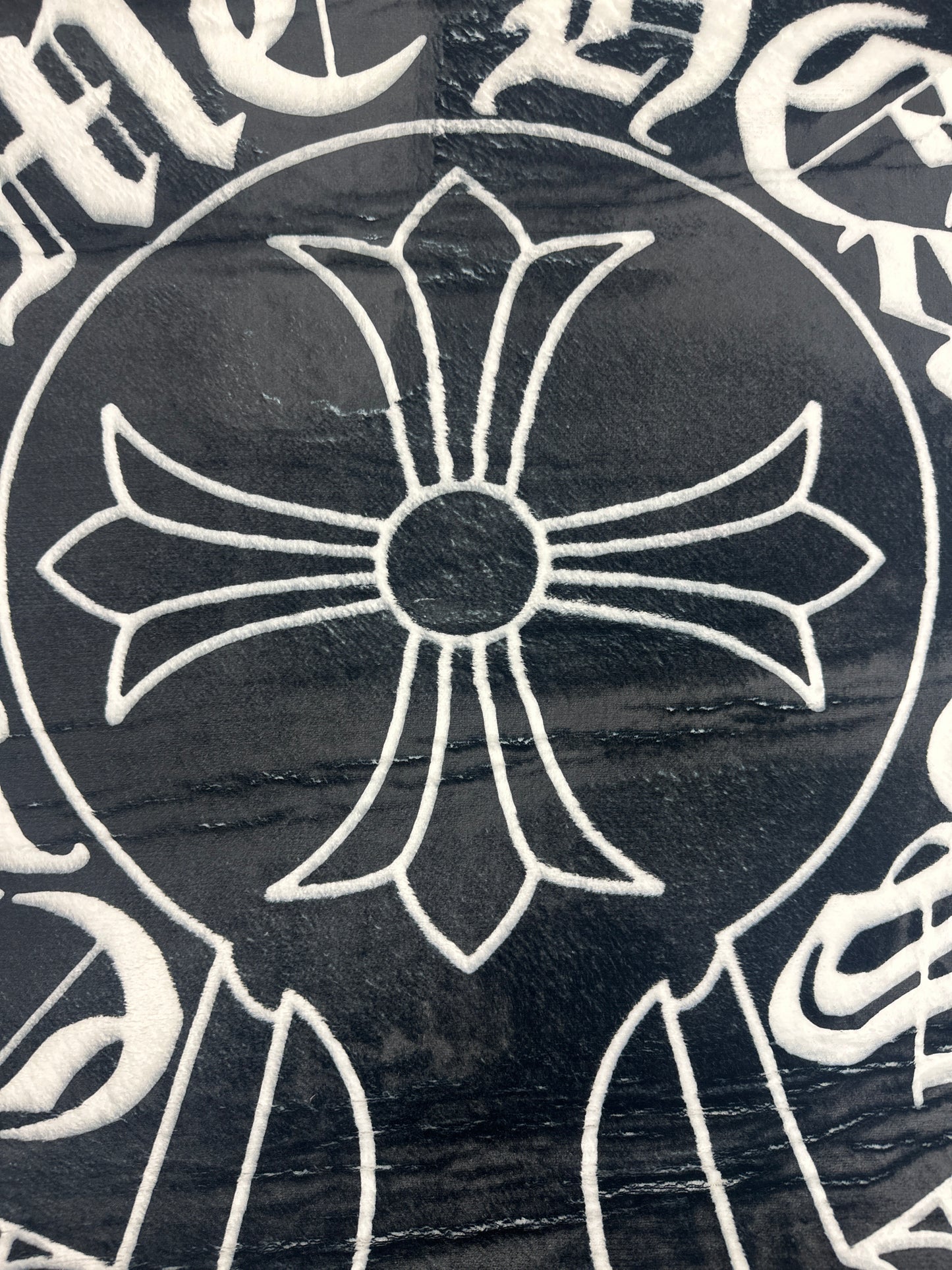 Chrome Heart Black And White Rug