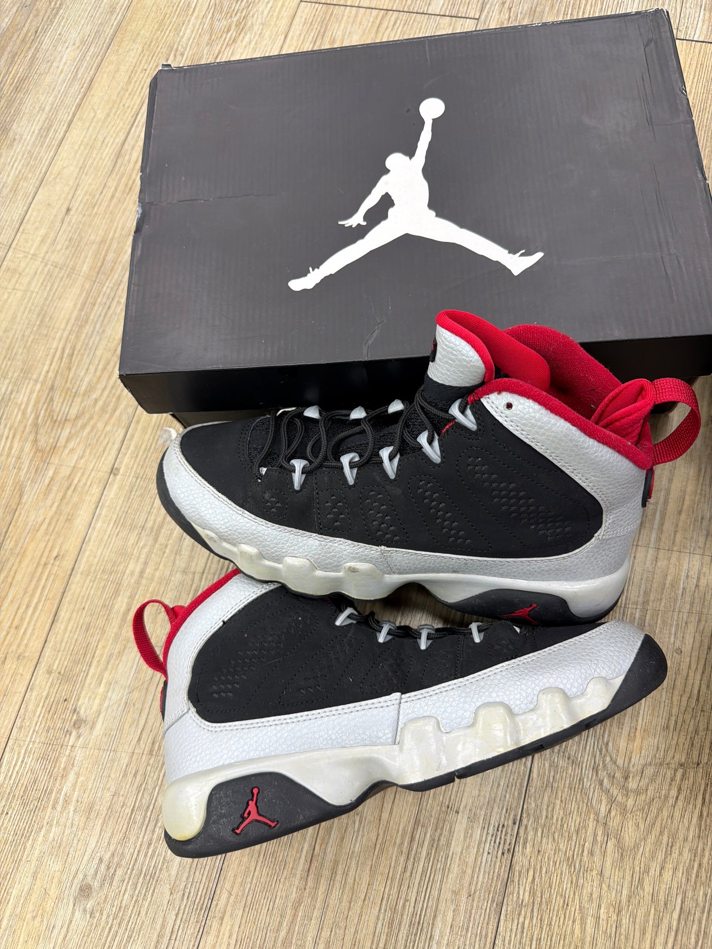 Jordan 9 Fire Red Used With Box