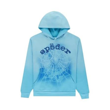 Sp5der Hoodie Light blue