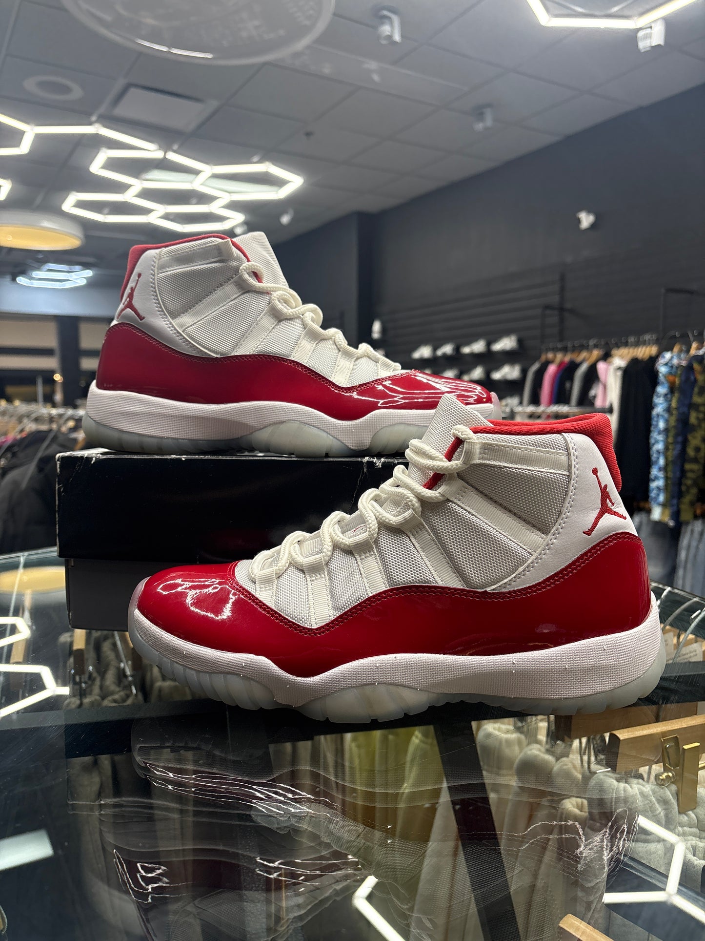JORDAN 11 CHERRY PRE-USED WITH BOX