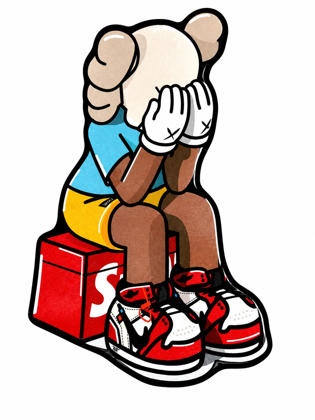 Kaws Supreme Sitting Rug