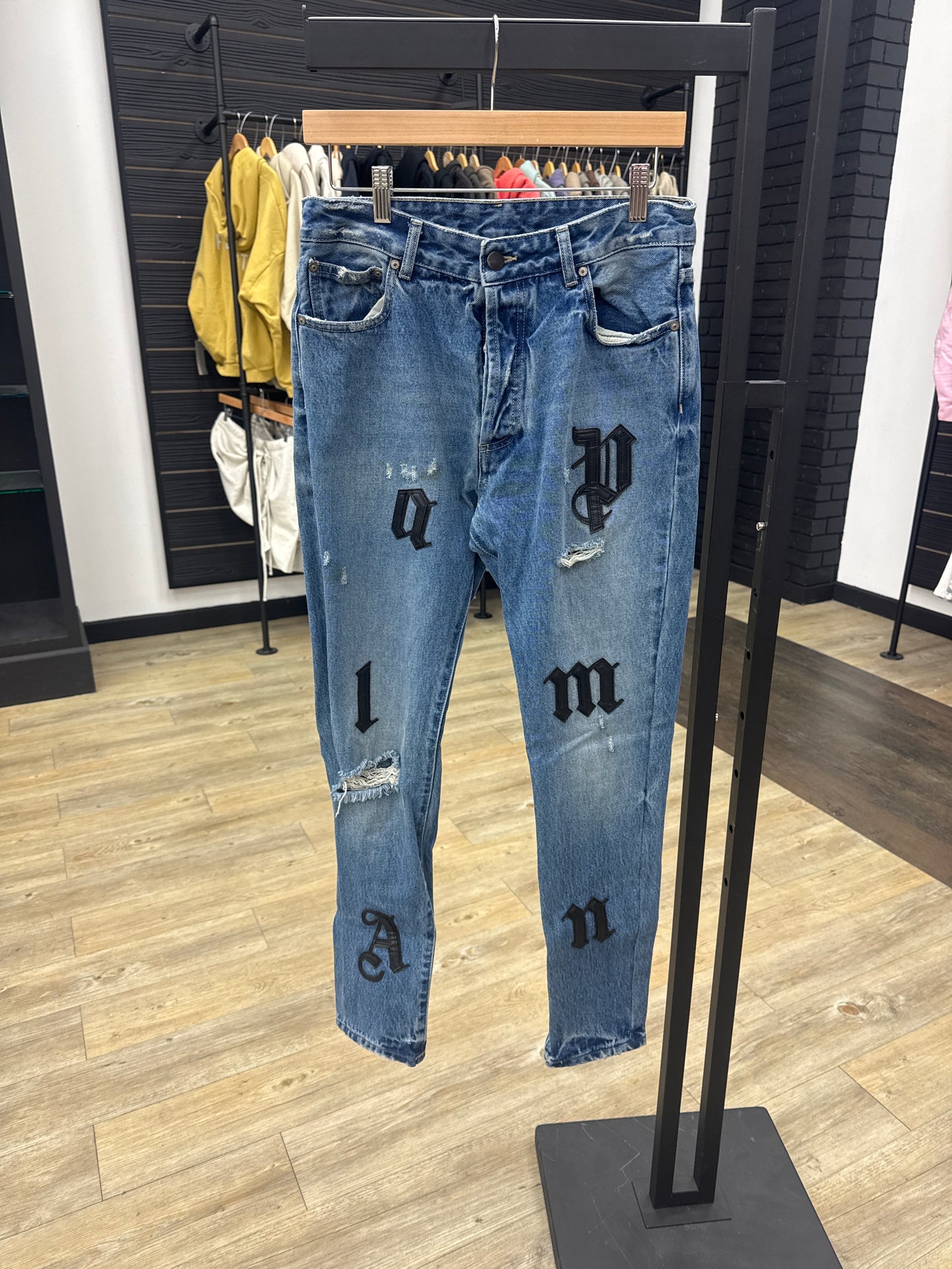 Preowned Palm Angels Blue Jean