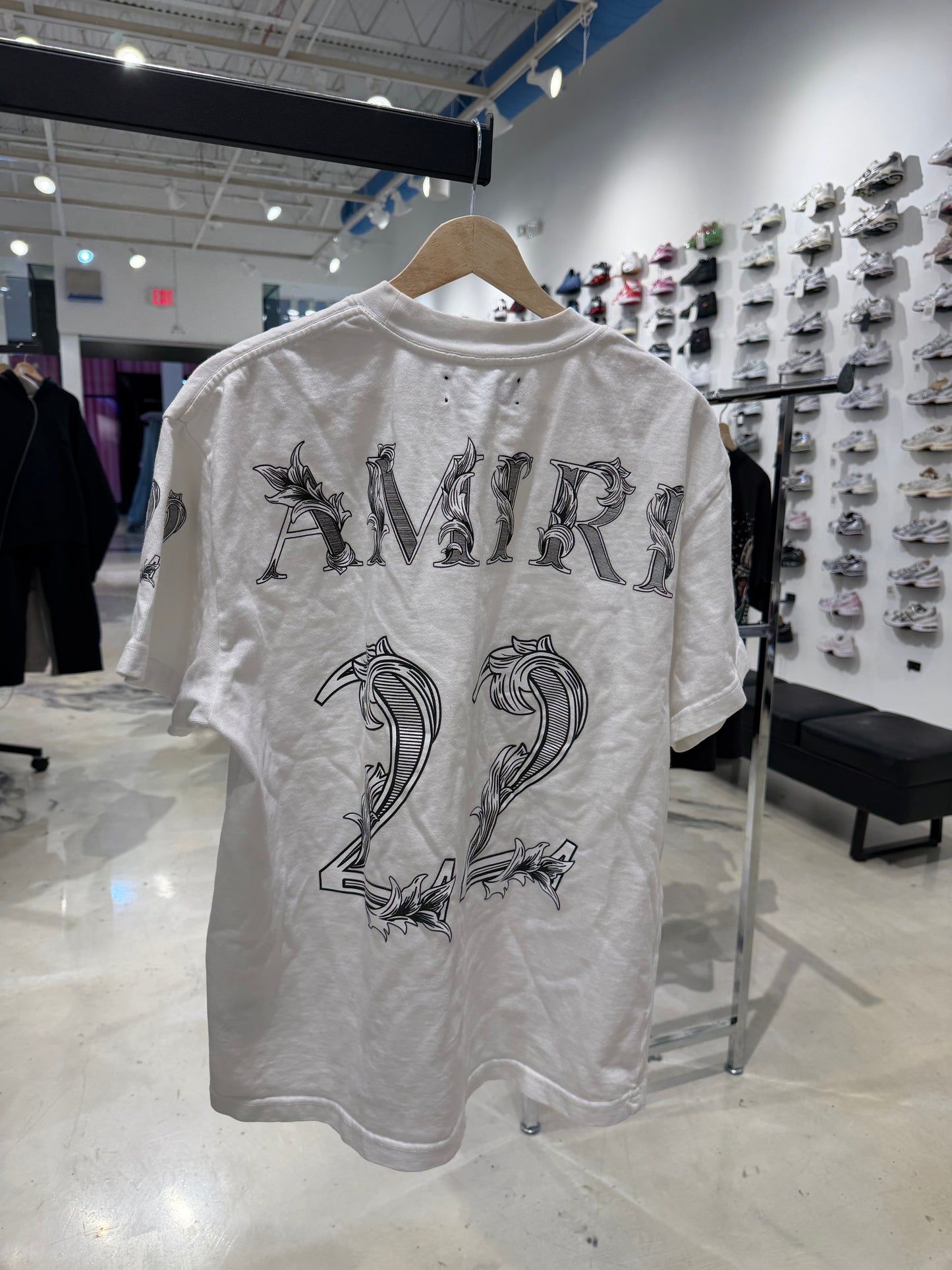 Amiri White Tee Pre-Owned