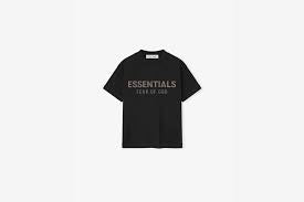 Essentials Crewneck Jet Black Kids Tee