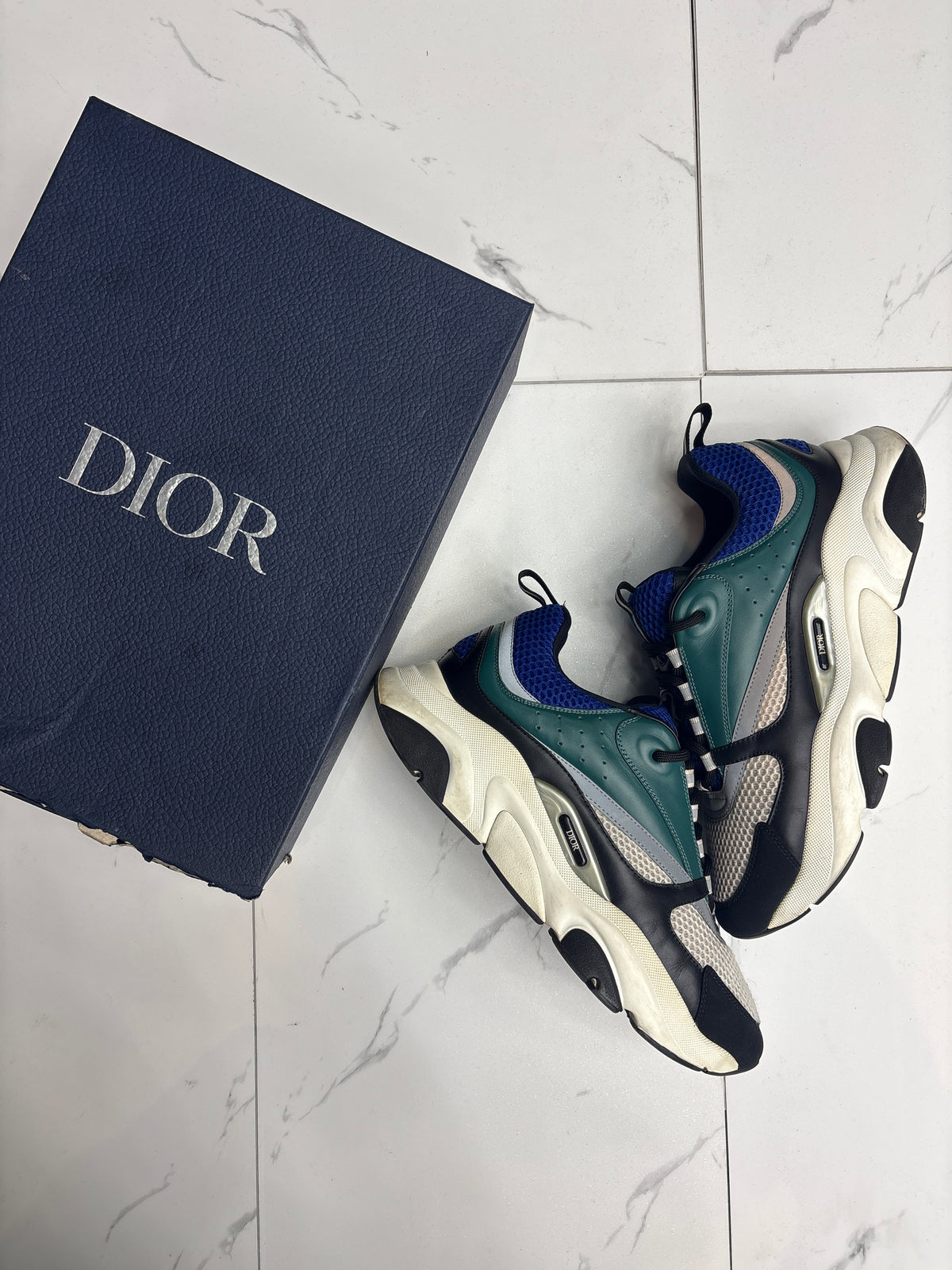 Dior B22 White Deep Green USED WITH BOX