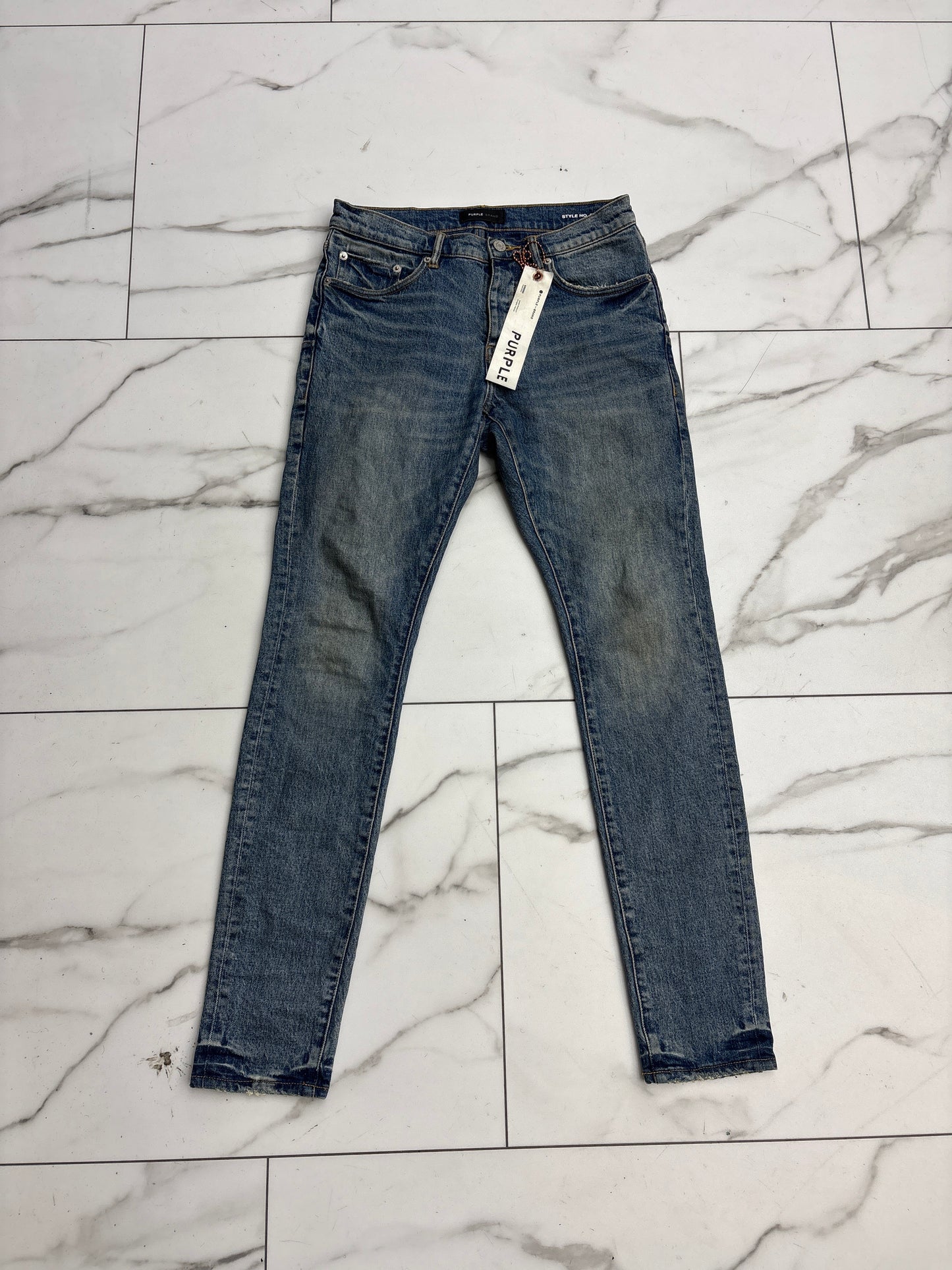 Purple Brand Blue Skinny Jeans