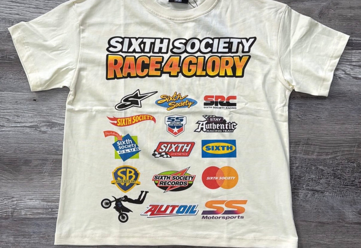 Sixth Society Race 4 Glory Cream Tee